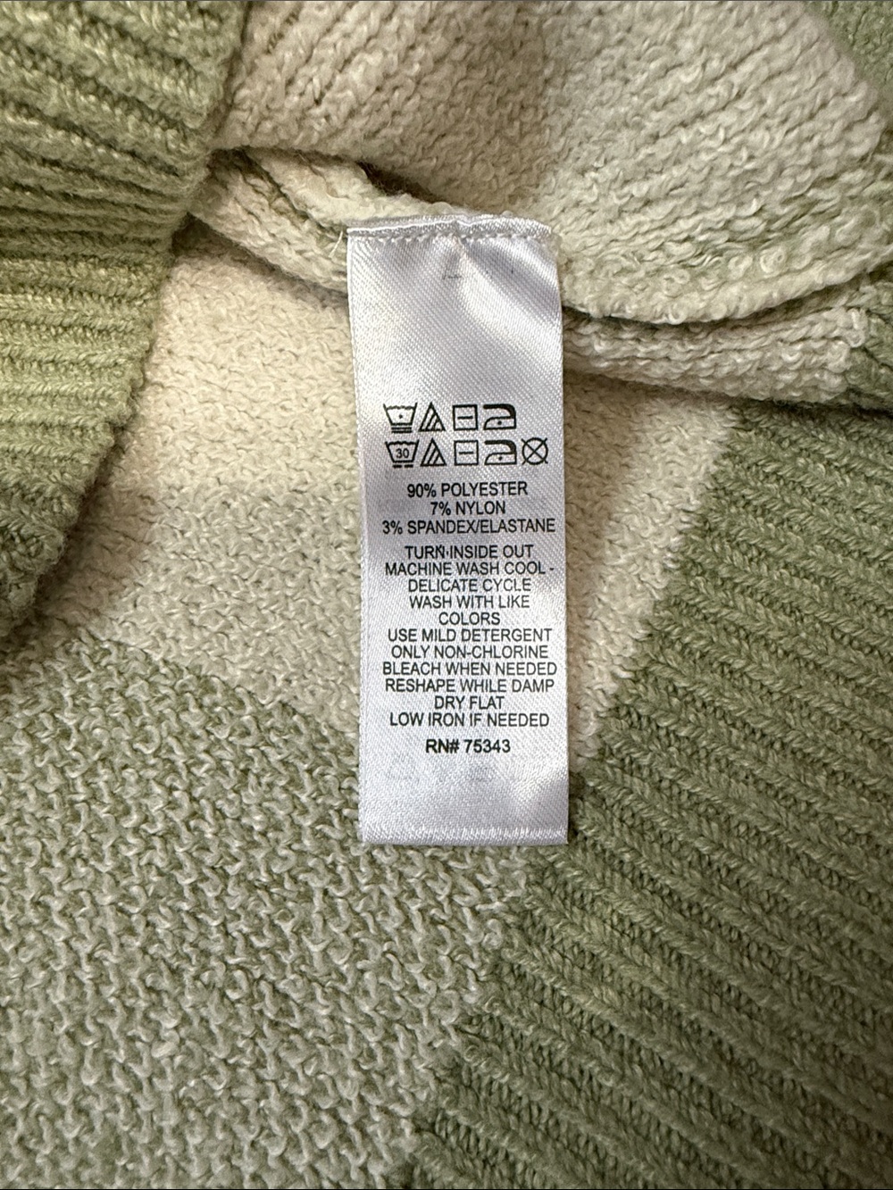 Green Buffalo Check Crewneck Sweater - Picture 3 of 4